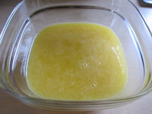 Finished lemon curd.