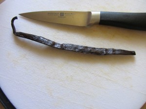Fresh vanilla bean.
