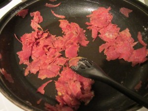 Cooking out the raw flour taste.