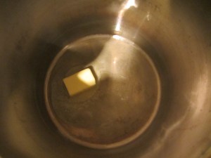Melting butter