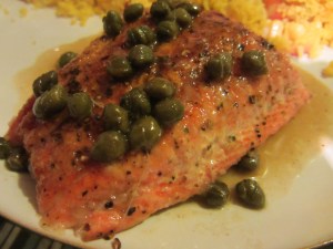 Finished pan fried fillet.