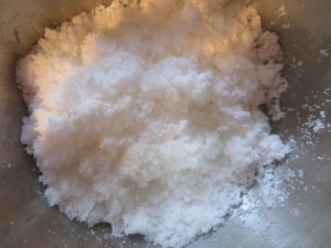 Mixed to a mortar-like consistency.