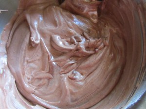 The final product, after folding in the remaining whipped cream.