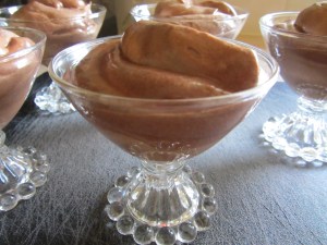 Yum. Chocolate mousse.