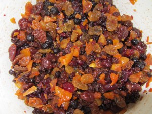 Fruit after soaking overnight.