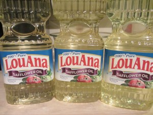 Safflower oil for frying.