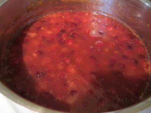 After skimming off the skin.