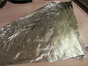 Oiled turkey triangle.