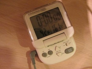 Starting temperature of my turkey (42), and end goal temperature (161).