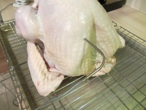 Probe inserted into deepest part of breast.