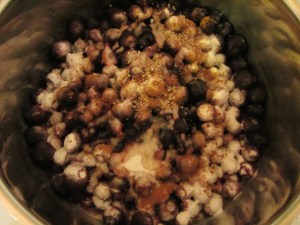 All ingredients in the pan.