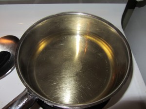 Sugar almost dissolved in brine.