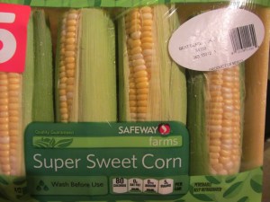 The freshest corn I could find.