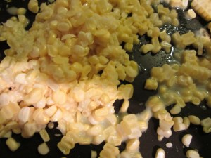 Corn cut off of the cobs.