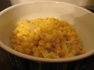 Creamed corn with lots of texture.