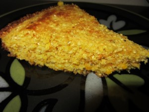 Cornbread wedge.