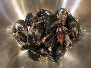 Mussels ready for storage.