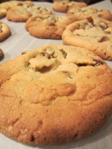 Finished puffy cookies.
