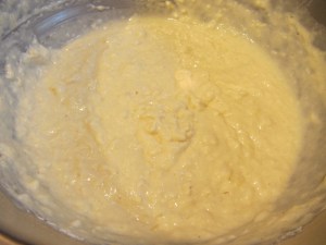 Mix just until barely combined.