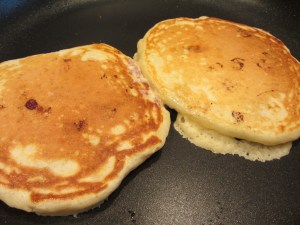 Flipped pancakes.