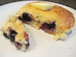 Alton's blueberry pancakes.