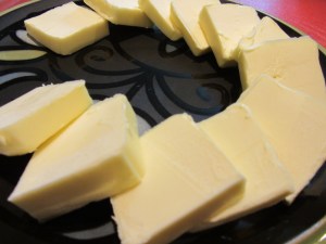 Butter cut into chunks.