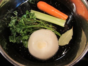 Water just to cover the beans.