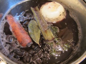 Beans after cooking for 2 hours.