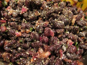 Salt and pepper added after chilling.