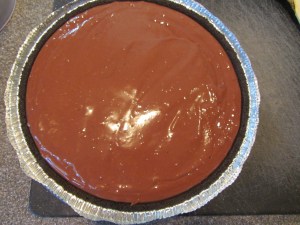 Filling poured into crust.