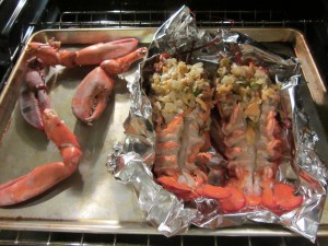 Lobsters added to claws.