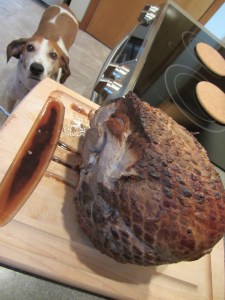 Ham after reaching 140 degrees.